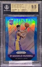 🔥 2015-16 Prizm D'Angelo Russell LIght Blue Prizm Rookie RC /199 BGS 9.5 🔥