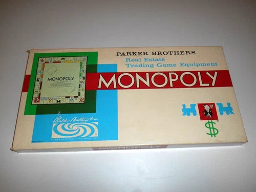Vintage 1961 Parker Brothers MONOPOLY Board Game Classic Original Box Complete