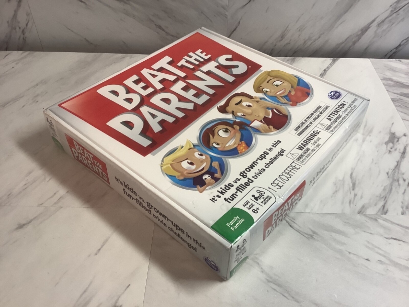 Spin Master BEAT THE PARENTS Family Trivia Game, Kids vs GrownUps Ages