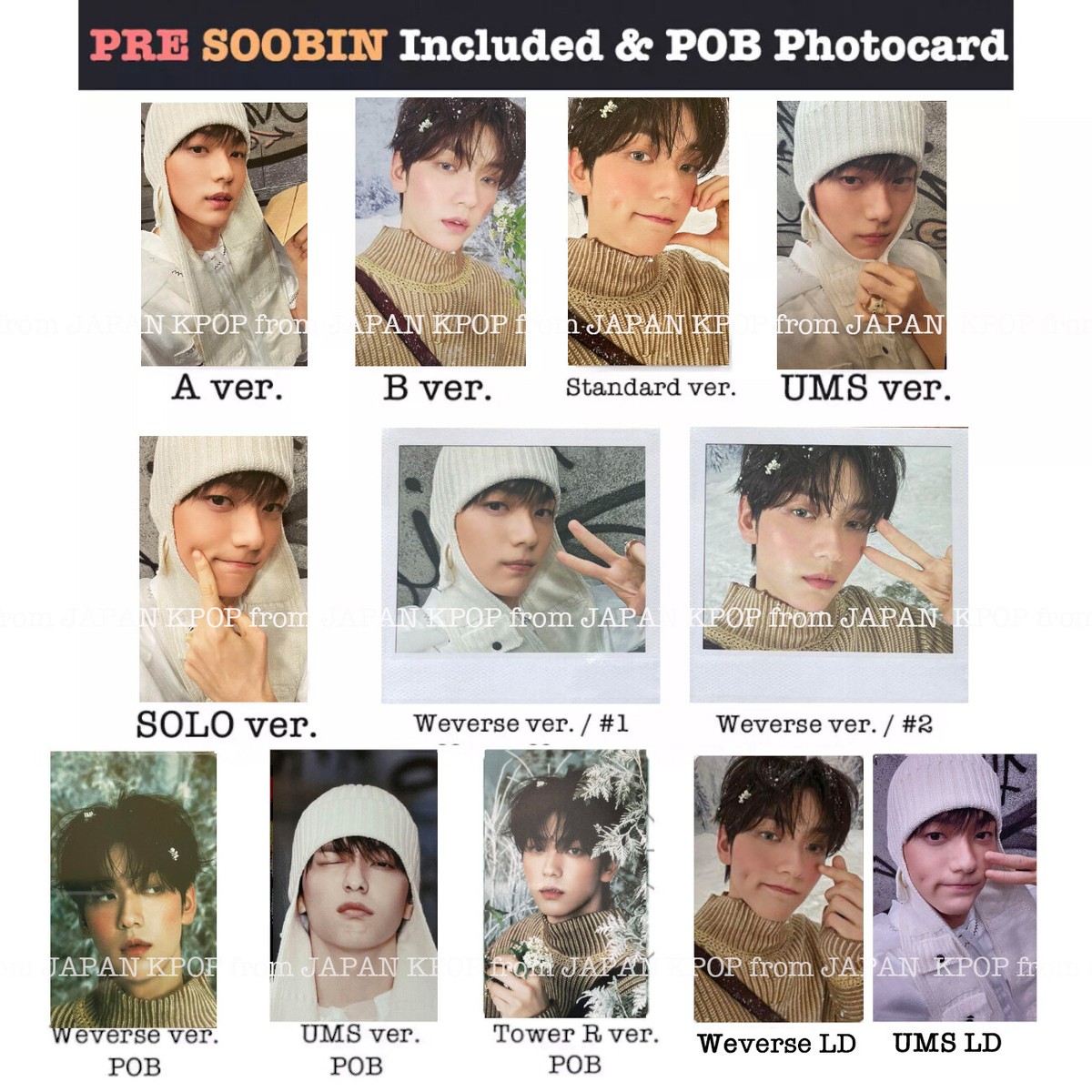 TXT JAPAN CHIKAI Included POB Lucky draw Photocard SOLO TXT JAPAN CHIKAI Included POB Lucky draw Photocard SOLO