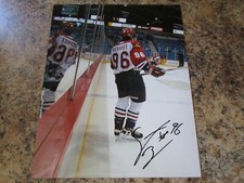 STEVE BERNIER SIGNED 8x10 GLOSSY PHOTO MONCTON WILDCATS NEW JERSEY DEVILS (C)