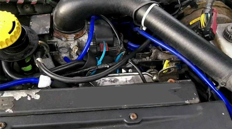 Autos Car 4mm tubo de vácuo de silicone azul tubo de mangueira tubo de silicone 16,4 pés 5 metros - Imagem 3 de 4