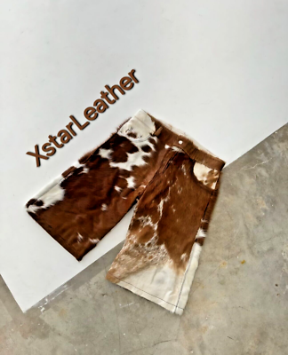 Men's New Natural Leather Shorts Genuine Soft Cowhide Causal Wear