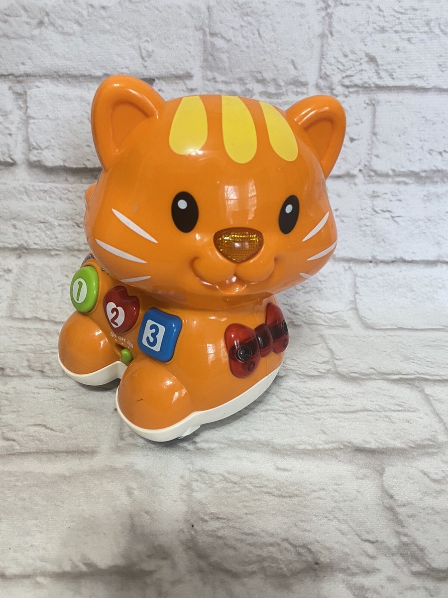 Vtech Catch Me Kitty Orange Cat Kitten Lights Sounds Music learning toy Toddler eBay