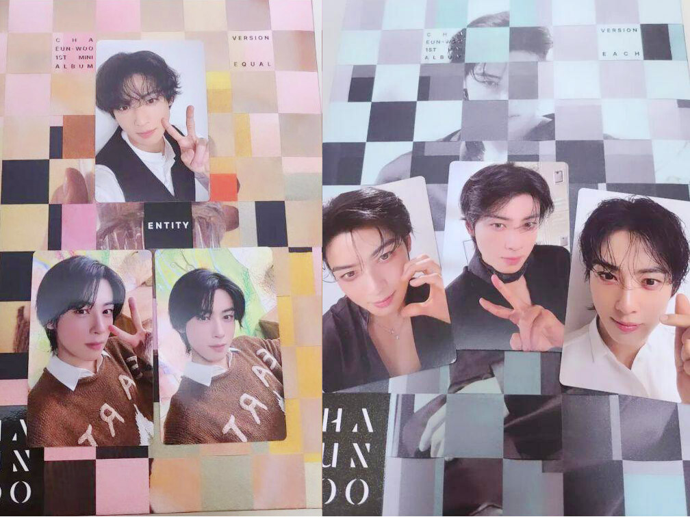 CHA EUNWOO 1st Mini Album ENTITY EQUAL EACH Official Photocard Set