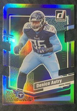 2023 Donruss #283 Denico Autry - Titans Silver Press Proof Die-cut Silver /75