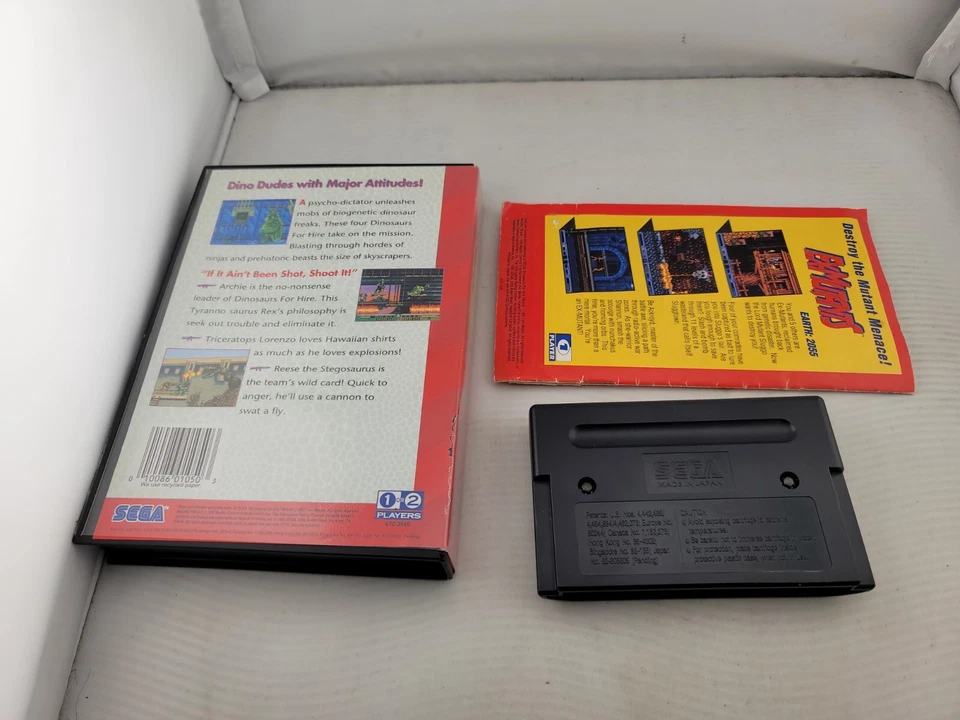 Dinosaurs for Hire Sega Genesis Complete In Box CIB Great Shape - Image 2 of 3
