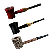 3 Pipas de madera duraderas para fumar cigarrillos de tabaco pipas de cigarros Enchase regalo 3