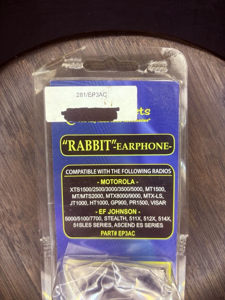 RABBIT 3.5mm Threaded Listen Only Police Earpiece for Motorola XTS Series Radios - Image 4 of 4