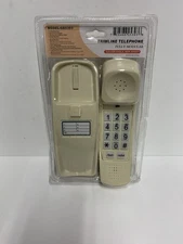 Golden Eagle Corded Trimline Phone Desk/Wall Retro Ivory Push Button Telephone