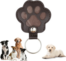 Pet Keychain Refillable Paw Shaped Leather Fur Keepsake Pet Paw Print Dog Cat Ha