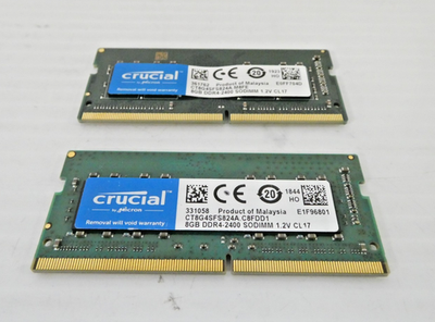 Crucial 16GB (2x 8GB) DDR4-2400 PC4-2400T SODIMM CT8G4SFS824A.M8FE