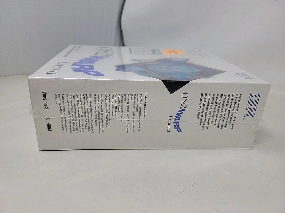 *NEW SEALED* IBM OS/2 Warp Connect Version 3 CD-Rom Vintage Computer Software - Image 3 of 4