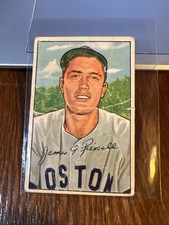 Jim Piersall 1952 Bowman #189 Baseball Boston Red Sox Poor Filler