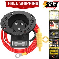 Golf Cart 48V Charger Receptacle with Fuse and Cord for Club Car DS 1995-UP, ...