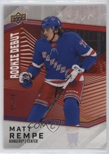 2024-25 Upper Deck UD Rookie Debut Red 95/99 Matt Rempe #12 RC