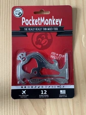 Zootility PocketMonkey Basic Multi Tool 3.25" x 2" Stainless Steel Construction