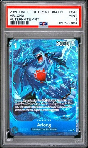 Arlong (Alternate Art) graded PSA 9 for sale on eBay