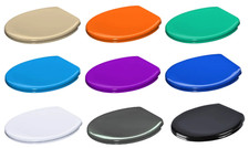 RTS TOP FIX SLOW CLOSE QUICK RELEASE COLOUR TOILET SEATS