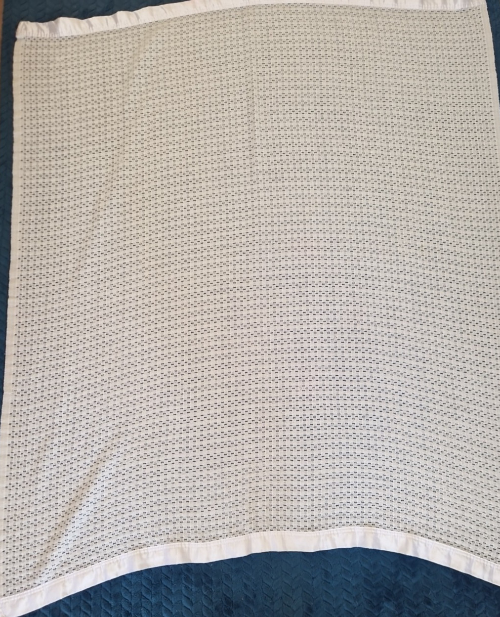 Coperta per carrozzina Mothercare bianco vintage foto 5