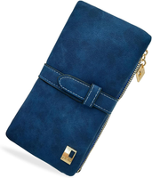 GeldböRsen Damen, PU Leder Lange Damen Geldbeutel Bifold Portemonnaie Damen, Gro