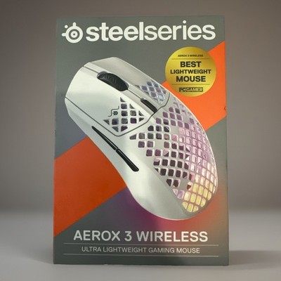 SteelSeries Aerox 3 Wireless Optical Gaming Mouse NIB New In Box Snow/White