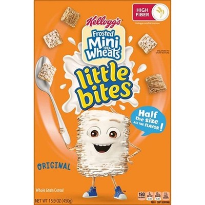 5x Kellogg's Frosted Mini Wheats Bites Cereal Original Family Size Bulk 24oz