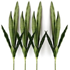 4 PCS Artificial Sansevieria Plants 30 Inch Tall Fake Snake Faux Plant for In...