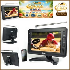 9" Portable TV LCD Monitor Rechargeable Battery HD USB SD AC/DC Remote Built In