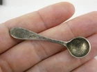 RLB Rogers Lunt and Bowlen Sterling Silver Salt Cellar Spoon 2.8g Monogrammed M