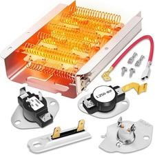 279838 Dryer Heating Element kit with Thermostat Thermal Fuse Kit for Whirlpool