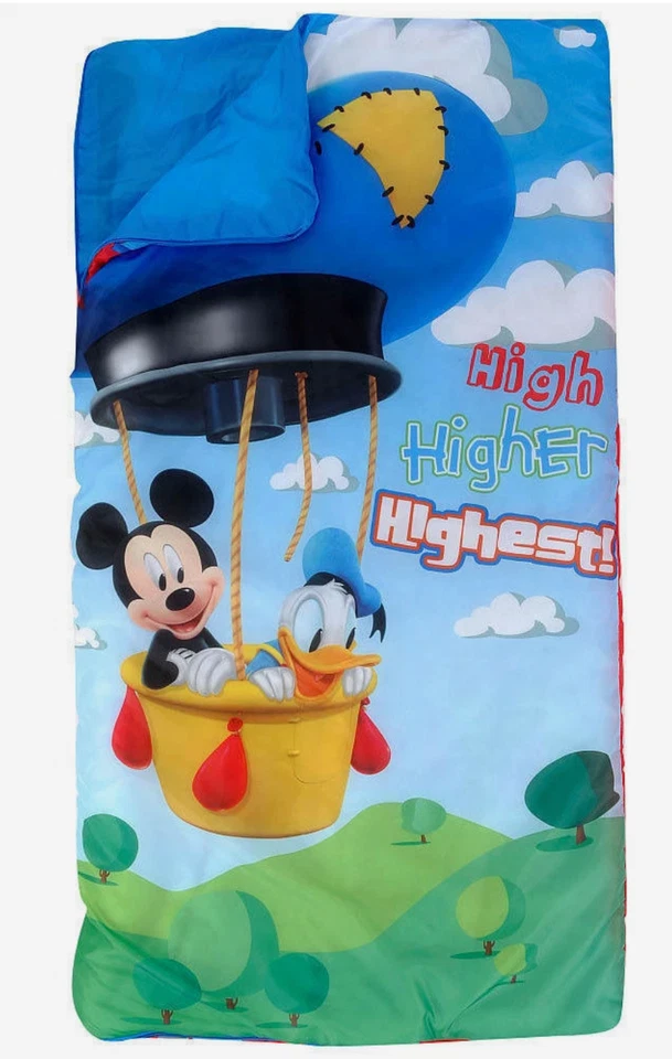 Saco de dormir de camping + mochila Disney Mickey Donald niño niña 3+ años Foto 3 de 3