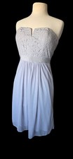 Beautiful Adrianna Papell Mid Light Blue Gown Prom Wedding Holiday Sz 4