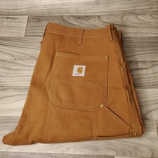 Vtg 80's Carhartt Pants Mens 40x32 Double Knee Made In USA Union Work Wear 62W