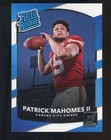 2017 Donruss Football #327 Patrick Mahomes II Rated Rookie RC Kansas City Chiefs