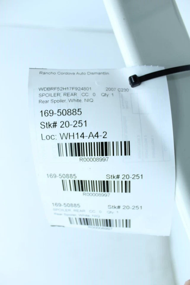 Alerón trasero 203 tipo C230 compatible con 05-07 MERCEDES CLASE C 8997 Foto 2 de 4