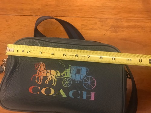 Coach Navy Rainbow Logo Jes Crossbody Bag - Picture 13 of 14