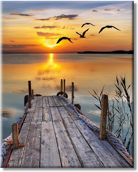 Malset FüR Erwachsene Landschaft Malen Nach Zahlen Diy Kit Mit 3 Pinseln 40X50 C-image