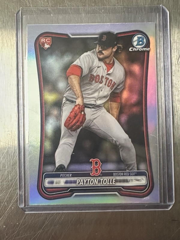 Bowman Chrome Red Shield RC Payton Tolle #26 Boston Red Sox