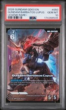 2026 GUNDAM GD03-STEEL REQUIEM LEGEND RARE+ #050 GUNDAM BARBATOS LUPUS PSA 10