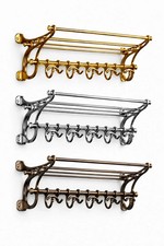 Antique Style French Luggage Rack Train Wall Mounted luxury Active Coat Rack