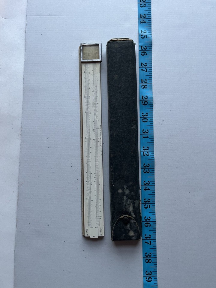 A Hemmi Sun bamboo slide rule — made from actual bamboo for superior dimensional stability, these Japanese instruments are considered the finest slide rules ever made.