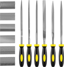 6Pcs Metal Needle File Set 4 Inch Carbon Steel Files for Metal Wood & Jewelry