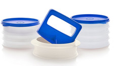 TUPPERWARE LARGE HAMBURGER PRESS & KEEPERS SU...