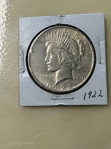 1922 p PEACE SILVER DOLLAR, *****FINE DETAILS*** .777 silver content bright coin
