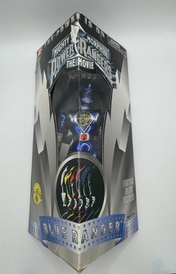 #ad Bandai Mighty Morphin Power Rangers Blue Ranger Lightning Tattoo Action Figure $35.00