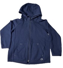 GapFit Kids 4Y Blue Full Zip Hoodie Jacket Lightweight Long Sleeve Pockets