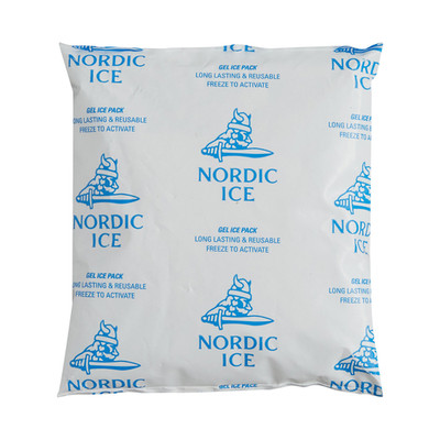 Nordic Ice Reusable Ice Cold Freezer Gel Pack Size:6'' x 5 1/2'' x 1'' (Pack Of 12)