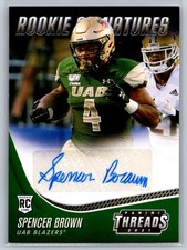 2021 Chronicles Draft #TS-SPB Spencer Brown RC AUTO Threads Rookie Signatures