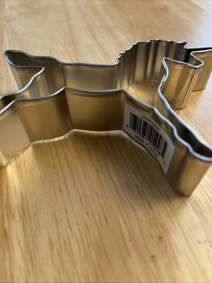 "Cortador de galletas unicornio de hojalata nuevo 5""" Foto 2 de 3